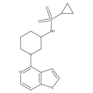 N-(1-{thieno[3,2-c]pyridin-4-yl}piperidin-3-yl)cyclopropanesulfonamide Structure