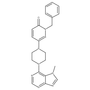 2-benzyl-6-[4-(7-methyl-7H-purin-6-yl)piperazin-1-yl]-2,3-dihydropyridazin-3-one结构式