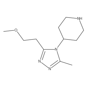 4-(3-(2-Methoxyethyl)-5-methyl-4H-1,2,4-triazol-4-yl)piperidine结构式
