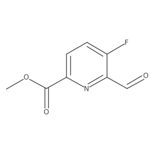 Methyl 5-fluoro-6-formylpicolinate结构式
