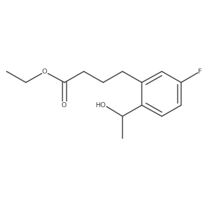 ethyl (S)-4-(5-fluoro-2-(1-hydroxyethyl)phenyl)butanoate Structure