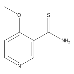 3-Pyridinecarbothioamide, 4-methoxy- Structure