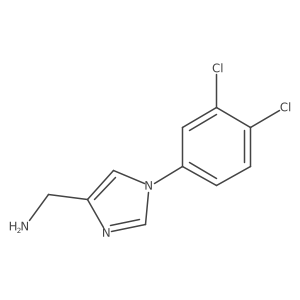 (1-(3,4-Dichlorophenyl)-1H-imidazol-4-yl)methanamine结构式