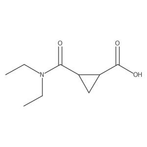 rel-(1R,2S)-2-[(Diethylamino)carbonyl]cyclopropanecarboxylic acid结构式