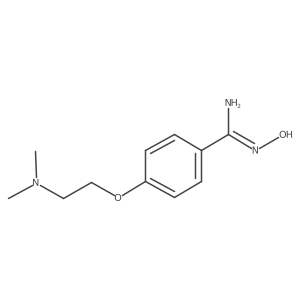 4-[2-(Dimethylamino)ethoxy]-N'-hydroxybenzene-1-carboximidamide Structure