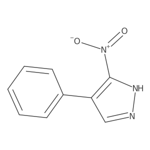 3-Nitro-4-phenylpyrazole结构式
