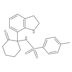 Benzenesulfonamide,n-[1-(2,3-dihydro-1h-indol-7-yl)-2-oxocyclohexyl]-4-methyl-结构式