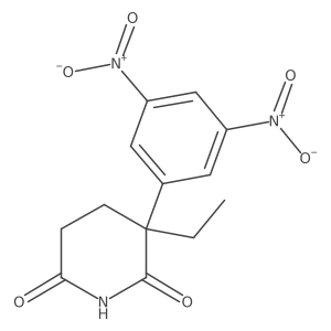 3-(3,5-Dinitrophenyl)-3-ethyl-2,6-piperidinedione结构式