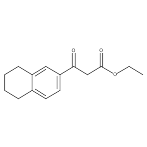 Ethyl 3-oxo-3-(5,6,7,8-tetrahydronaphthalen-2-yl)propanoate结构式