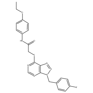 N-(4-ethoxyphenyl)-2-((3-(4-fluorobenzyl)-3H-[1,2,3]triazolo[4,5-d]pyrimidin-7-yl)thio)acetamide Structure