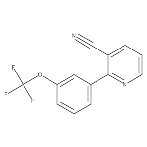 2-(3-(Trifluoromethoxy)phenyl)nicotinonitrile结构式