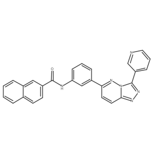 N-(3-(3-(pyridin-3-yl)-[1,2,4]triazolo[4,3-b]pyridazin-6-yl)phenyl)-2-naphthamide结构式