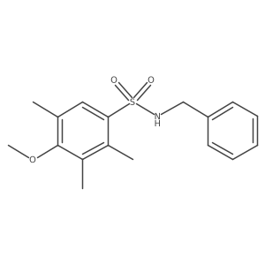 [(4-Methoxy-2,3,5-trimethylphenyl)sulfonyl]benzylamine结构式