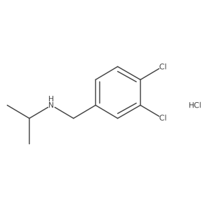 [(3,4-Dichlorophenyl)methyl](propan-2-yl)amine hydrochloride结构式