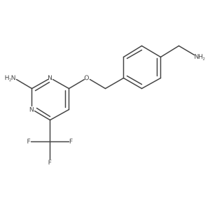 4-[[4-(Aminomethyl)phenyl]methoxy]-6-(trifluoromethyl)-2-pyrimidinamine结构式