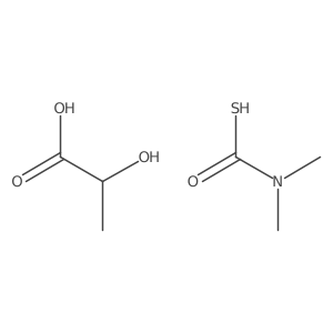 2-Hydroxypropanoic acidadimethylcarbamothioic O-acid Structure