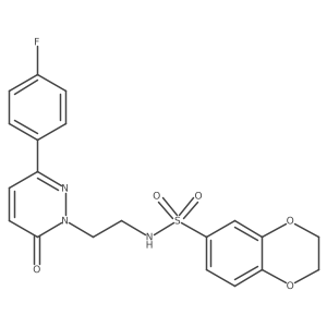 N-(2-(3-(4-fluorophenyl)-6-oxopyridazin-1(6H)-yl)ethyl)-2,3-dihydrobenzo[b][1,4]dioxine-6-sulfonamide Structure
