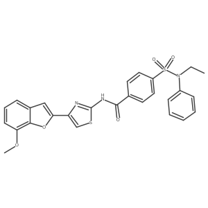 4-(N-ethyl-N-phenylsulfamoyl)-N-(4-(7-methoxybenzofuran-2-yl)thiazol-2-yl)benzamide Structure