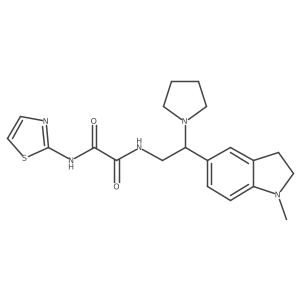 N1-(2-(1-methylindolin-5-yl)-2-(pyrrolidin-1-yl)ethyl)-N2-(thiazol-2-yl)oxalamide Structure