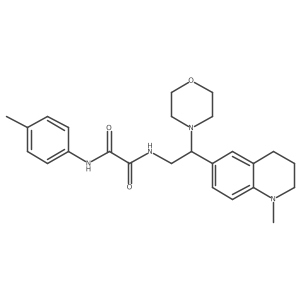 N-[2-(1-methyl-1,2,3,4-tetrahydroquinolin-6-yl)-2-(morpholin-4-yl)ethyl]-N'-(4-methylphenyl)ethanediamide结构式