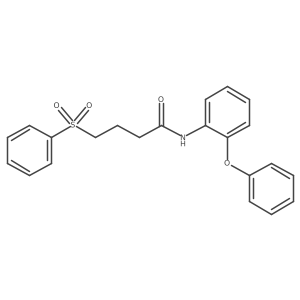 N-(2-phenoxyphenyl)-4-(phenylsulfonyl)butanamide Structure