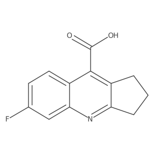 6-fluoro-2,3-dihydro-1H-cyclopenta[b]quinoline-9-carboxylic acid结构式