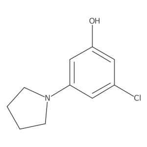 3-Chloro-5-(pyrrolidin-1-YL)phenol Structure