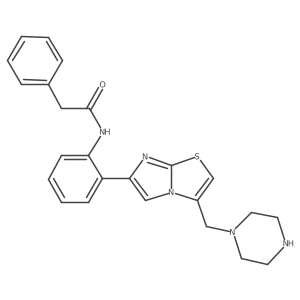 N-[2-[3-(1-Piperazinylmethyl)imidazo[2,1-b]thiazol-6-yl]phenyl]benzeneacetamide Structure