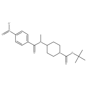 Tert-butyl 4-[methyl-(4-nitrobenzoyl)amino]piperidine-1-carboxylate Structure