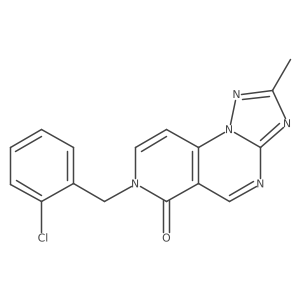 7-(2-chlorobenzyl)-2-methylpyrido[3,4-e][1,2,4]triazolo[1,5-a]pyrimidin-6(7H)-one结构式