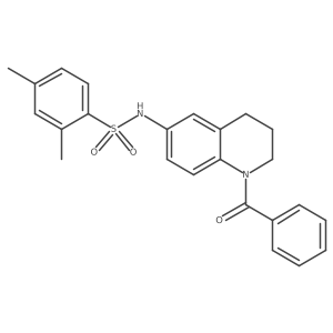 N-(1-benzoyl-1,2,3,4-tetrahydroquinolin-6-yl)-2,4-dimethylbenzene-1-sulfonamide Structure
