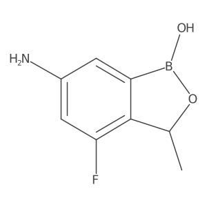4-fluoro-1-hydroxy-3-methyl-3H-2,1-benzoxaborol-6-amine Structure