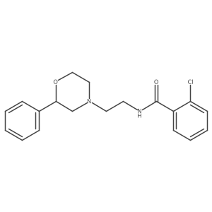 2-chloro-N-(2-(2-phenylmorpholino)ethyl)benzamide结构式