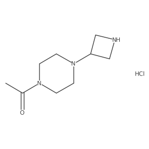 1-Acetyl-4-(azetidin-3-yl)piperazine hydrochloride Structure