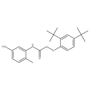 N-(5-Amino-2-methylphenyl)-2-[2,4-DI(tert-butyl)-phenoxy]acetamide Structure