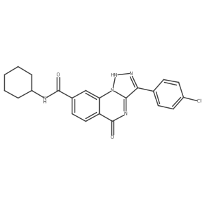 3-(4-chlorophenyl)-N-cyclohexyl-5-oxo-4,5-dihydro-[1,2,3]triazolo[1,5-a]quinazoline-8-carboxamide Structure