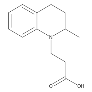 3-(2-Methyl-1,2,3,4-tetrahydroquinolin-1-yl)propanoic acid Structure