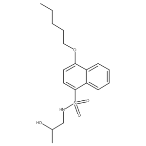 (2-Hydroxypropyl)[(4-pentyloxynaphthyl)sulfonyl]amine Structure