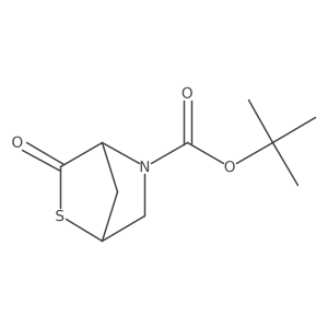 Tert-butyl 3-oxo-2-thia-5-azabicyclo[2.2.1]heptane-5-carboxylate结构式