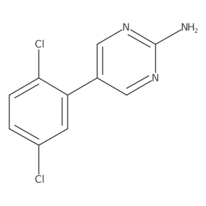5-(2,5-Dichlorophenyl)pyrimidin-2-amine结构式