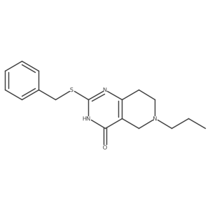 2-(benzylthio)-6-propyl-5,6,7,8-tetrahydropyrido[4,3-d]pyrimidin-4(3H)-one结构式