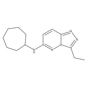 N-cycloheptyl-3-ethyl[1,2,4]triazolo[4,3-b]pyridazin-6-amine Structure