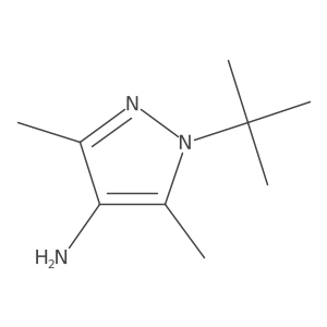 1-tert-butyl-3,5-dimethyl-1H-pyrazol-4-amine Structure