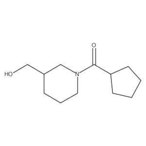 Cyclopentyl(3-(hydroxymethyl)piperidin-1-yl)methanone结构式