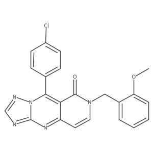 9-(4-chlorophenyl)-7-(2-methoxybenzyl)pyrido[4,3-d][1,2,4]triazolo[1,5-a]pyrimidin-8(7H)-one Structure