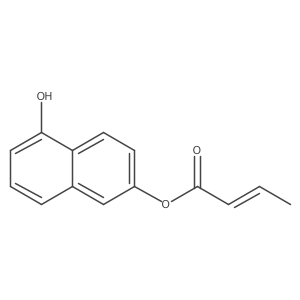 5-Hydroxy-2-naphthalenyl (2E)-2-butenoate结构式