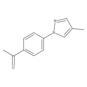 1-(4-(4-methyl-1H-pyrazol-1-yl)phenyl)ethan-1-one Structure