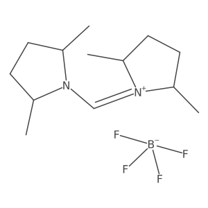 (2R,5R)-1-{[(2R,5R)-2,5-Dimethylpyrrolidin-1-YL]methylene}-2,5-dimethylpyrrolidinium tetrafluoroborate Structure