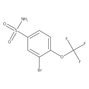 3-Bromo-4-(trifluoromethoxy)benzenesulfonamide结构式