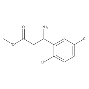 methyl (3S)-3-amino-3-(2,5-dichlorophenyl)propanoate结构式
